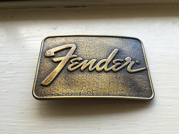 Fender shop belt buckle
