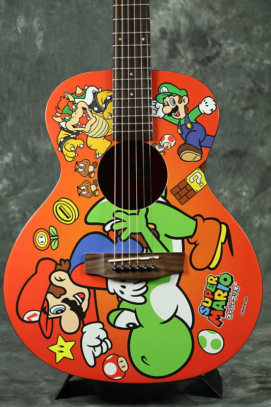 ARIA ARIA-151SM SUPER MARIO Mini Acoustic Guitar Body Mini Guitar