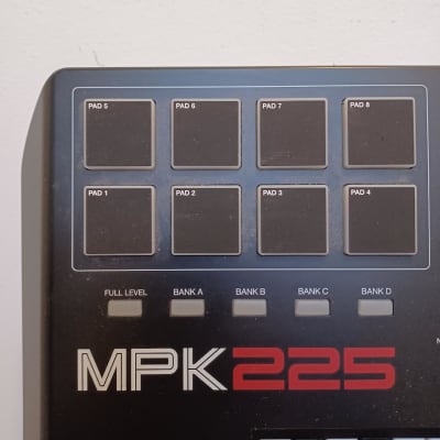 AKAI MPK225 MIDI Keyboard Controller - 2010s - Black/Red image 7