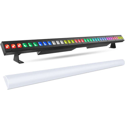 Unbranded 36LEDs RGBW DMX Light Bar with Detachable Cover Chasing Function 41 Static Colors & 56 Shows LED Beam Stage Lighting