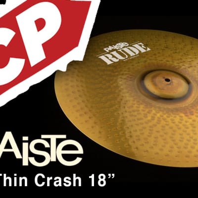 Paiste Rude Thin Crash Cymbal 18" image 1