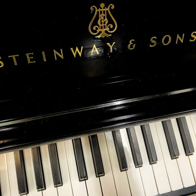 Steinway & Sons black classic 50'' upright piano image 5