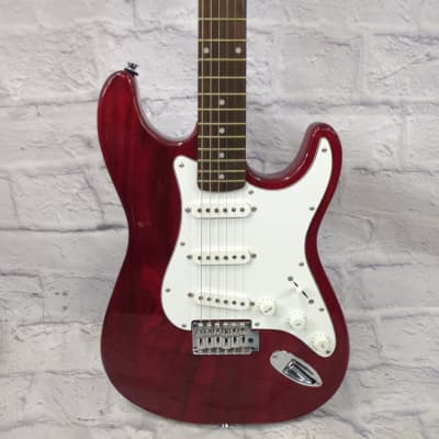 Jay Turser Red Strat Style Electric Guitar image 2