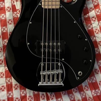 Sterling by Music Man Ray5 Stingray 5 String Bass, Black for sale