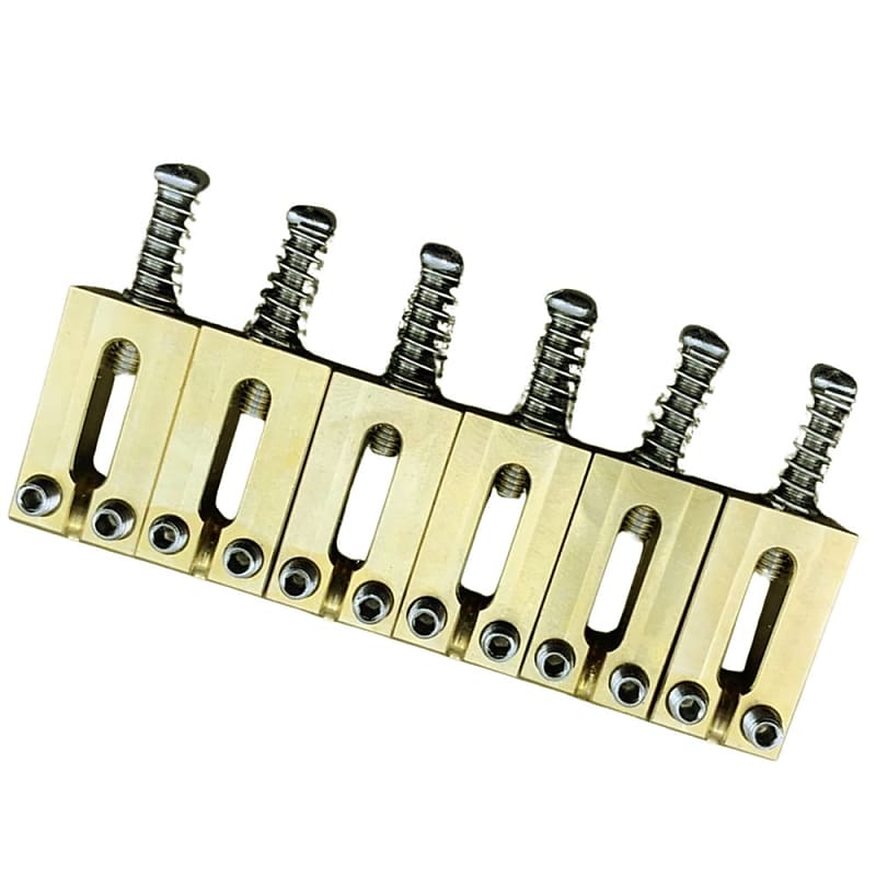 Guitar Bridge Saddles Solid Brass 54mm (2 1/8") 10.80mm Reverb UK