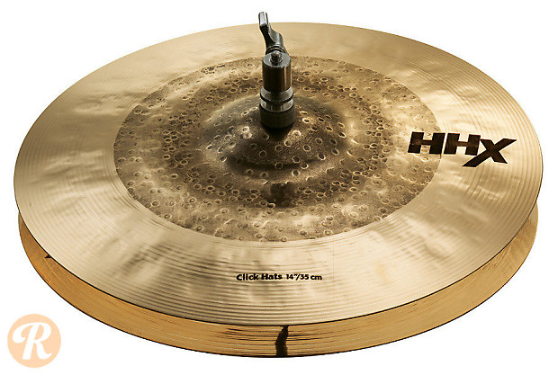 Sabian 14" HHX Click Hi-Hat Cymbal (Top) image 1