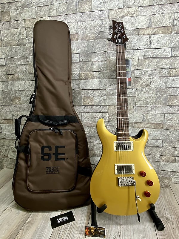 PRS Guitars #DGM22GT SE DGT - Gold Top David Grissom Electric Guitar with Gig Bag, Moons Inlay image 1