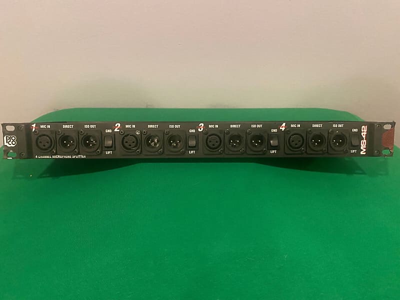 ProCo MS42 Rack Mount 4 x 2 Microphone Splitter | Reverb