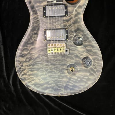 PRS Wood Library Custom 24 Electric Guitar -Quilted Maple Top, African Blackwood FB- 2015 w/Case (USED) image 1