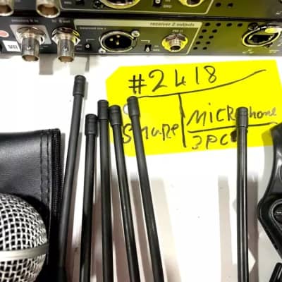Shure UR4D+ Dual H4 Wireless Receiver W/(2)UR2 Handheld Transmitters #2418 (One) image 18