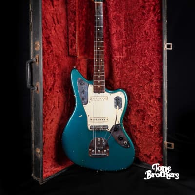 100% Original! 1965 Fender Jaguar Lake Placid Blue (matching headstock) for sale