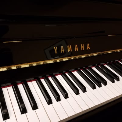 Yamaha B3  Polished Ebony 48" Upright Piano *The Indonesian U1* Mfg 2010's Bench Included image 2