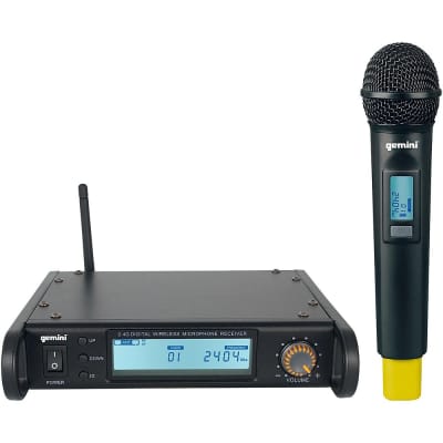 Gemini GDX 2000M Digital Wireless Dual Microphone System Reverb