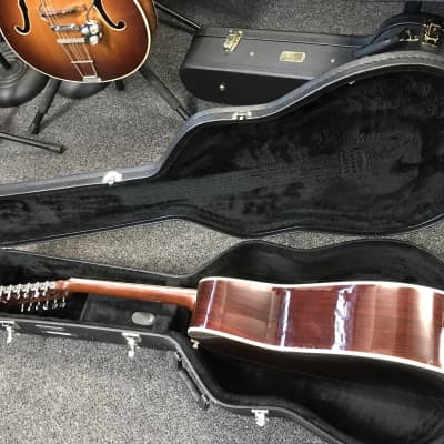 Suzuki F250 vintage 12 String Acoustic Electric Guitar 1970s Japan in very good condition with excellent hard case and key included. image 19