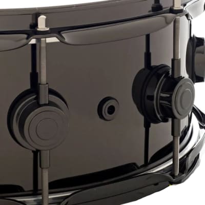 DW Collectors Black Nickel over Brass 6.5 x 14 Snare 2023 image 5