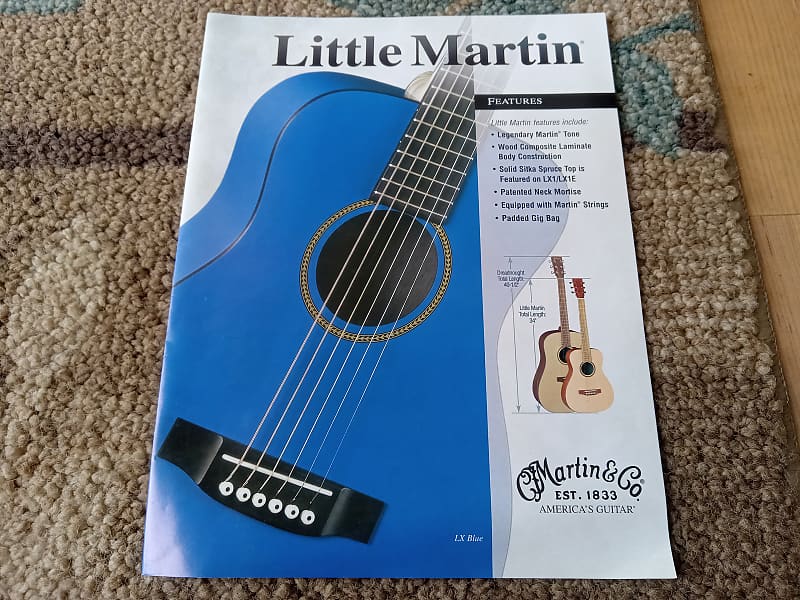2007 Martin Little Martin Guitar Catalog! Original Case Reverb