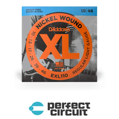 D Addario EXL110 3D XL 10 46 Regular Light Nickel Electric Guitar