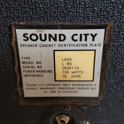 Sound City Lead L80 4x10 Cabinet image 3