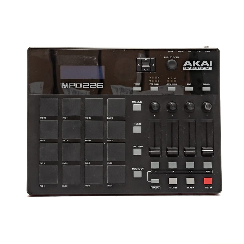 AKAI Professional - MPD226 - USB MIDI Pad Controller w AKAI Professional - MPD226 - USB MIDI Pad Controller w