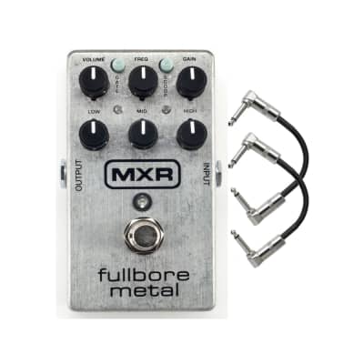 MXR M116 Fullbore Metal Distortion Guitar Effects Pedal with Patch Cables image 1
