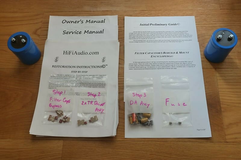 Yamaha PC2002 restoration kit filter capacitor repair rebuild fix  			