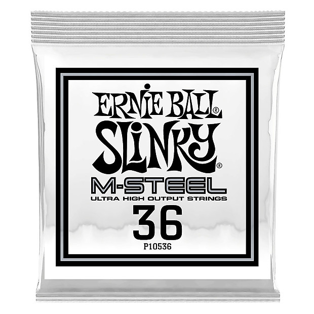 Ernie Ball P10536 .036 M-Steel Wound Electric Guitar Strings (6-Pack) image 1
