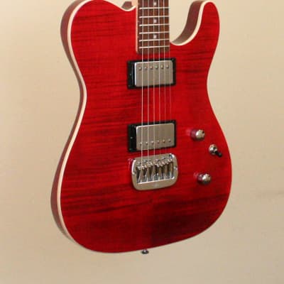 G&L Tribute ASAT Deluxe Carved Top, Transparent Red image 2