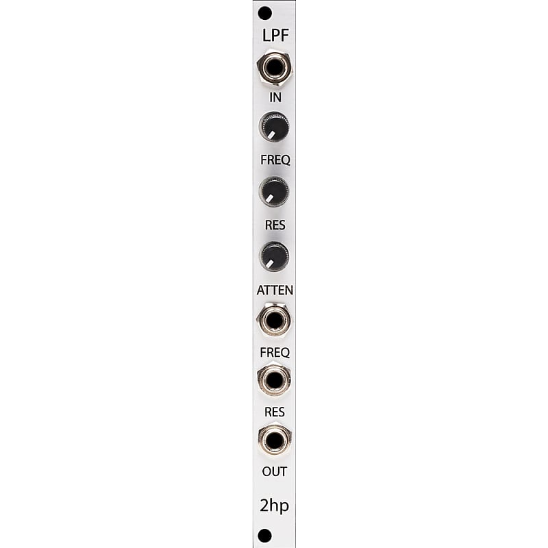 2hp LPF Eurorack Filter Module (Silver) image 1