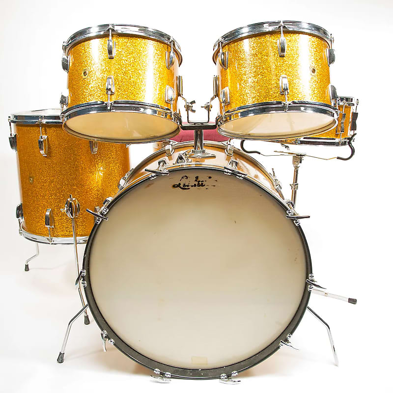 Ludwig No. 983 Hollywood Outfit 8x12 / 8x12 / 16x16 / 14x22" Drum Set 1960s image 1
