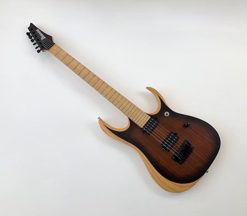 Ibanez RGDIX6MRW-CBF Iron Label 2016 Charcoal Brown Burst Flat