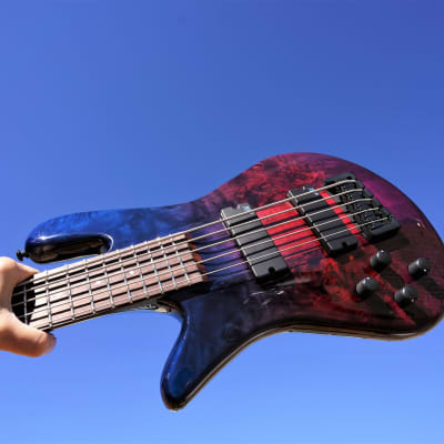Spector NS Ethos-5 Interstellar Gloss Left Handed 5-String Bass Guitar w/ Gig Bag (2022) image 4