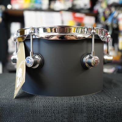 DW Design Series 8" Pure Maple Shell Tom - Black Satin Finish | 5x8" image 7