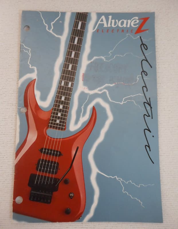 Alvarez Vintage Electric Guitar Catalog 1992 Reverb