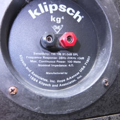 Klipsch  KG-4 1984 Pair image 12