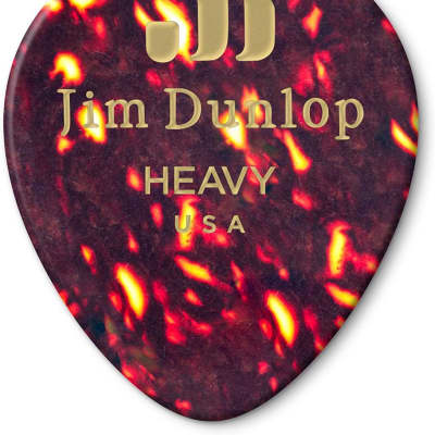Bag of 72 Dunlop 485R05HV Heavy Shell Genuine Celluloid Tear Drop Guitar Picks image 4