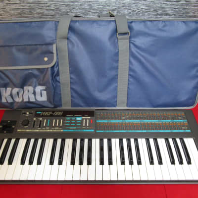 KORG Poly-800 DCO + VCF Synthesizer keyboard TESTED New memory battery w/bag #7