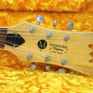 Vintage 1972-1973 Mosrite 350 Stereo Solid Body Electric Guitar Natural Mahogany Clean All Original! image 2