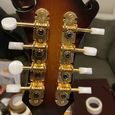 Michael Kelly Sunburst F-Style Mandolin With New Hard shell Case image 4