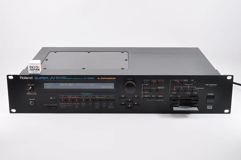 Roland Super JV-1080 64-VOICE Synthesizer Module w/4x Expansion Cards Made In Japan Used From Japan #AH59374 image 1