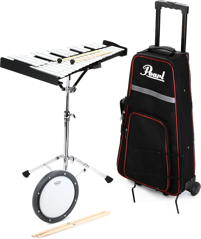 Pearl Student Bell Kit - with Rolling case and Practice Pad image 1