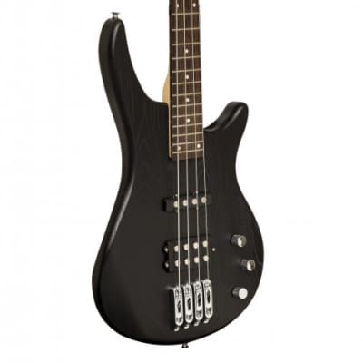 Stagg Fusion 40 Solid Ash Body 4-String Electric Bass - Black SBF-40 BLK image 2