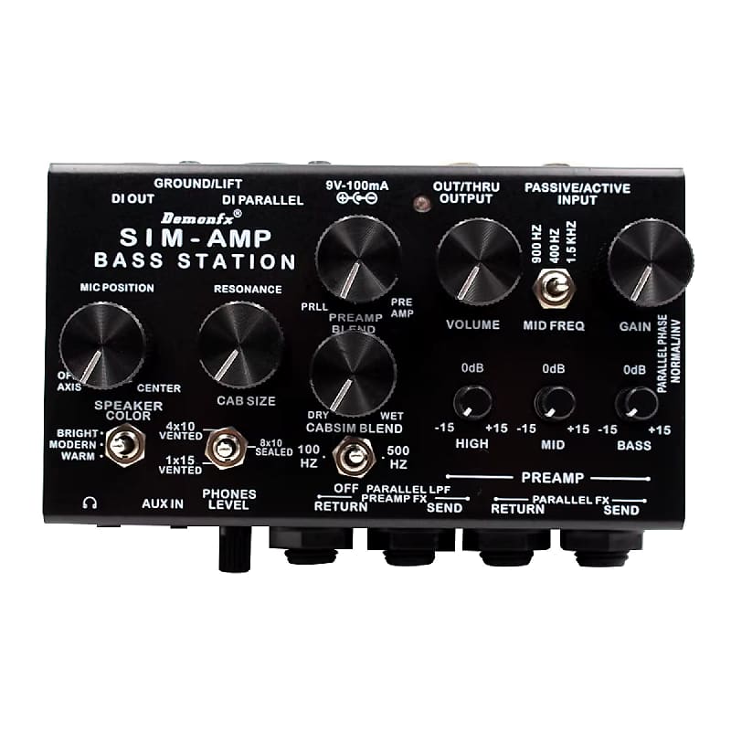 Demonfx SIM-AMP High Quality Simplifier Bass Station Preamp
