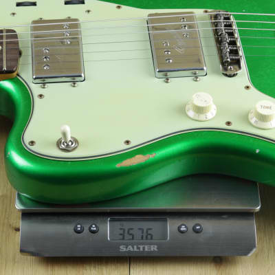 Fender Custom Shop Dealer Select CuNiFe Wide Range Jazzmaster Relic Candy Green Left Handed R120462 image 5