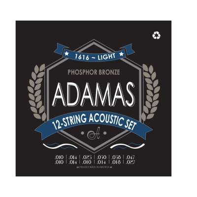 Adamas 12-String Acoustic Guitar Set Light .010-.027 for sale