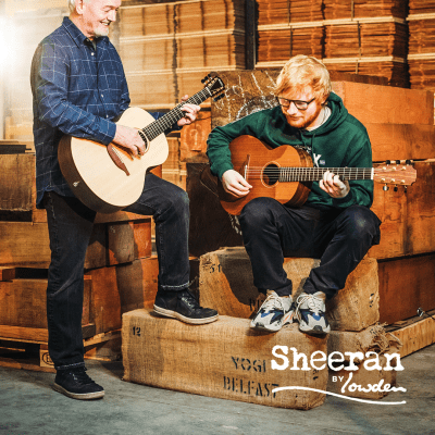 Sheeran S-04 Sitka Spruce & Figured Walnut Cutaway & Bevel w/ Pickup NEW image 5