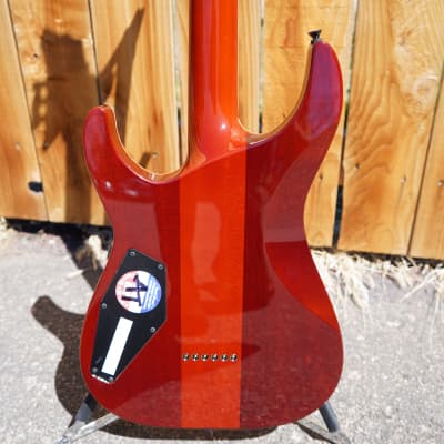 ESP Custom Shop Horizon Custom Amber Sunburst  6-String Electric w/ Form Fit Tolex Case NOS image 9