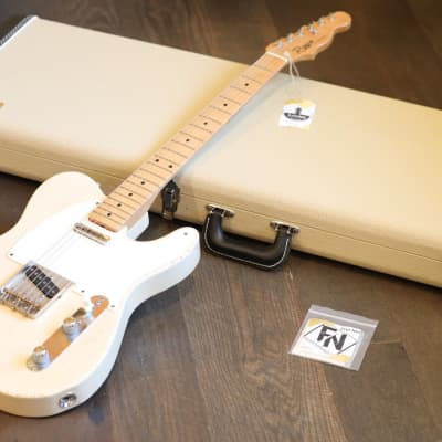 Riggio Custom Guitars Tango Tele Style White Blonde Relic + OHSC (5316) for sale