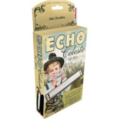 Hohner 455 Echo Celeste Tremolo Tuned Harmonica Key of F, Includes Case, 455BX-F image 7