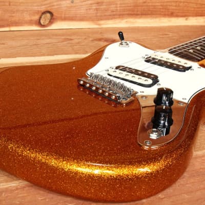 FENDER PAWN SHOP SUPER-SONIC MINT! 2012 Orange Flake Offset Guitar HH 08567 image 7