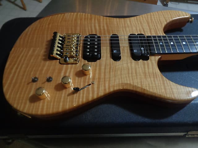 Fernandes FR-155S Sustainer Guitar 1997 - Natural Flame Maple | Reverb